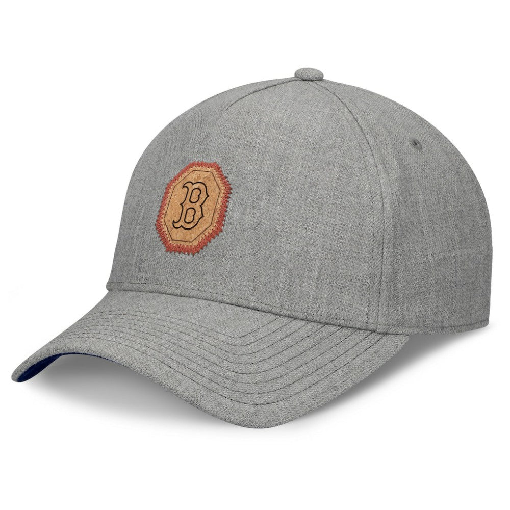 Boston Red Sox Fanatics Signature Elements Cork Patch A-Frame Adjustable Hat - Gray Hats