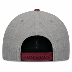 Los Angeles Angels Fanatics Elements Felt Chainstitch Snapback Hat - Gray/Maroon Hats