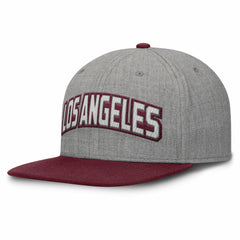 Los Angeles Dodgers Fanatics Elements Felt Chainstitch Snapback Hat - Gray/Maroon Hats