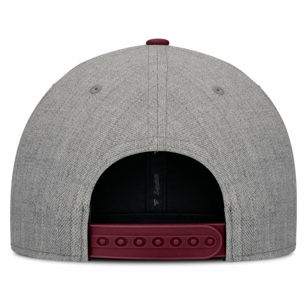 Los Angeles Dodgers Fanatics Elements Felt Chainstitch Snapback Hat - Gray/Maroon Hats