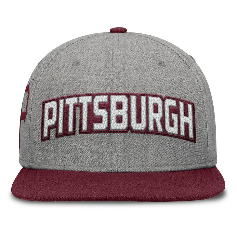 Pittsburgh Pirates Fanatics Elements Felt Chainstitch Snapback Hat - Gray/Maroon Hats