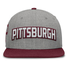 Pittsburgh Pirates Fanatics Elements Felt Chainstitch Snapback Hat - Gray/Maroon Hats