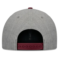 Atlanta Braves Fanatics Elements Felt Chainstitch Snapback Hat - Gray/Maroon Hats
