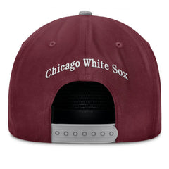 Chicago White Sox Fanatics Front Office Snapback Hat - Wine Hats