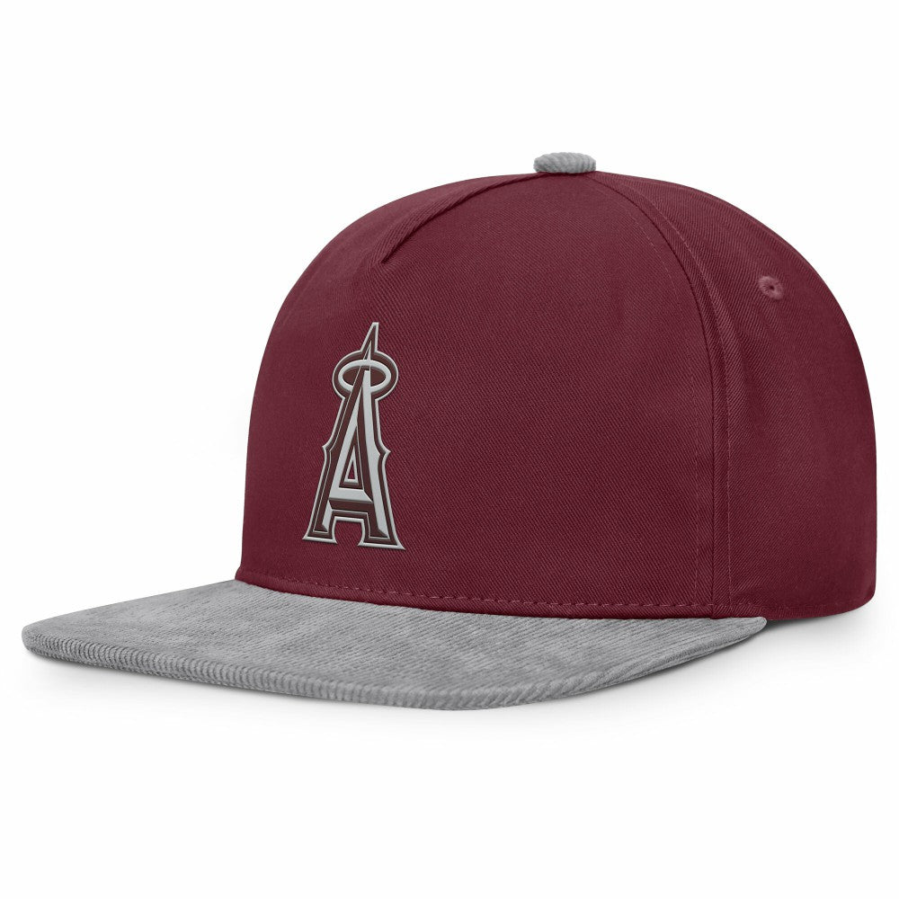 Los Angeles Angels Fanatics Front Office Snapback Hat - Wine Hats