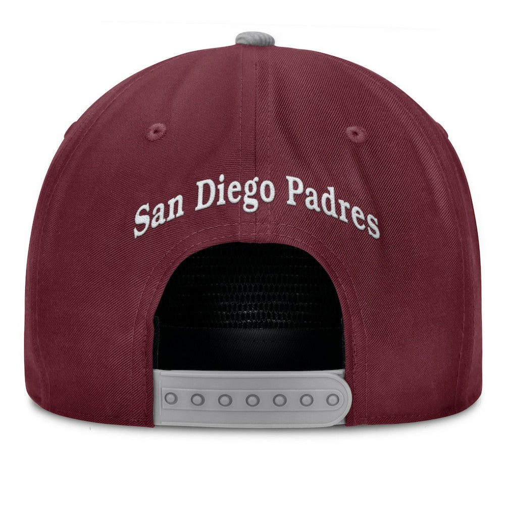 San Diego Padres Fanatics Front Office Snapback Hat - Wine Hats