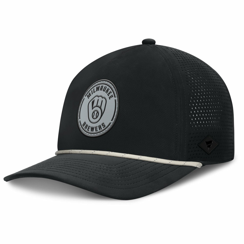 Milwaukee Brewers Fanatics Signature A-Frame Adjustable Hat - Black Hats