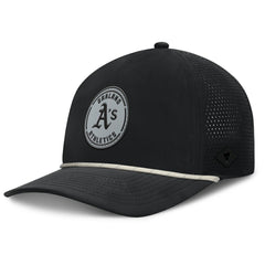 Oakland Athletics Fanatics Signature A-Frame Adjustable Hat - Black Hats