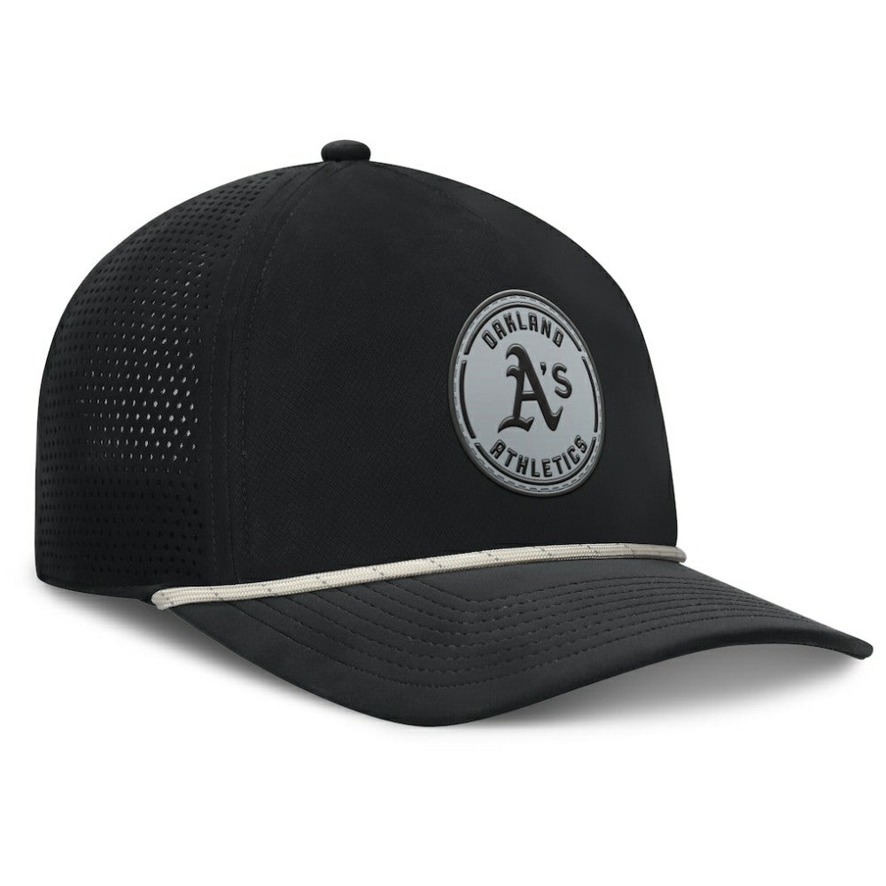 Oakland Athletics Fanatics Signature A-Frame Adjustable Hat - Black Hats