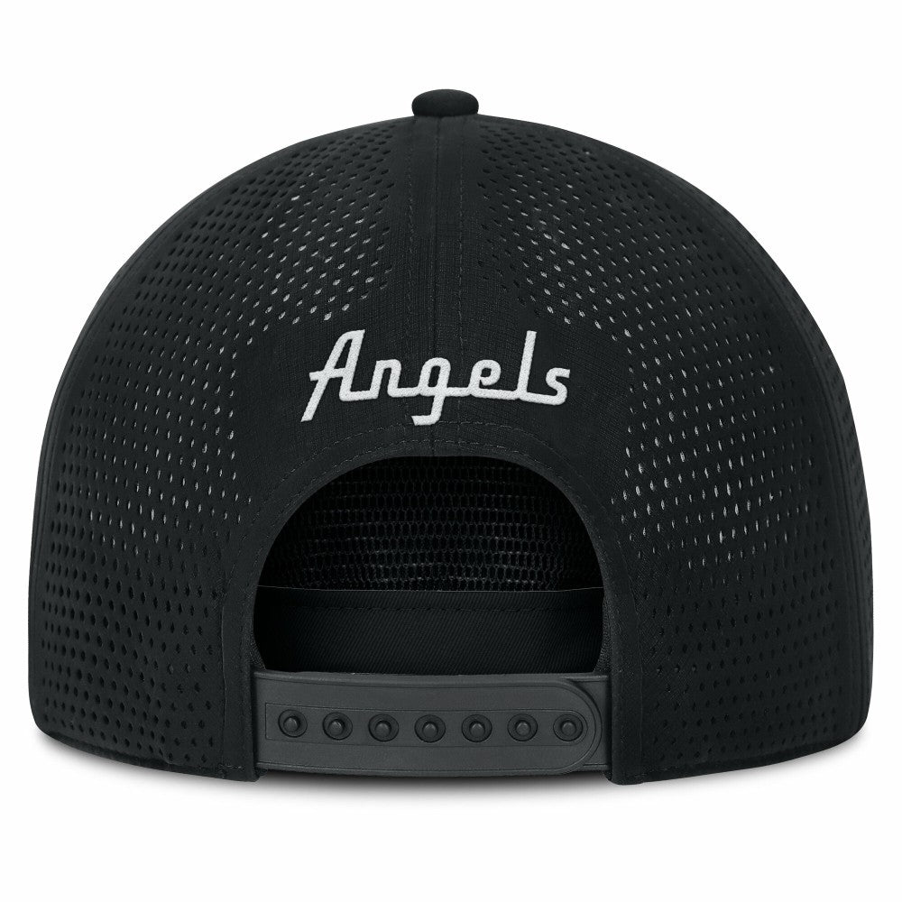 Los Angeles Angels Fanatics Front Office Performance A-Frame Adjustable Hat - Black Hats