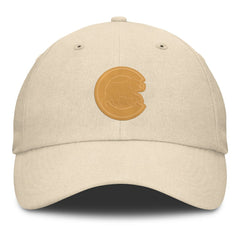 Chicago Cubs Fanatics Front Office Leather Patch Adjustable Hat - Cream Hats