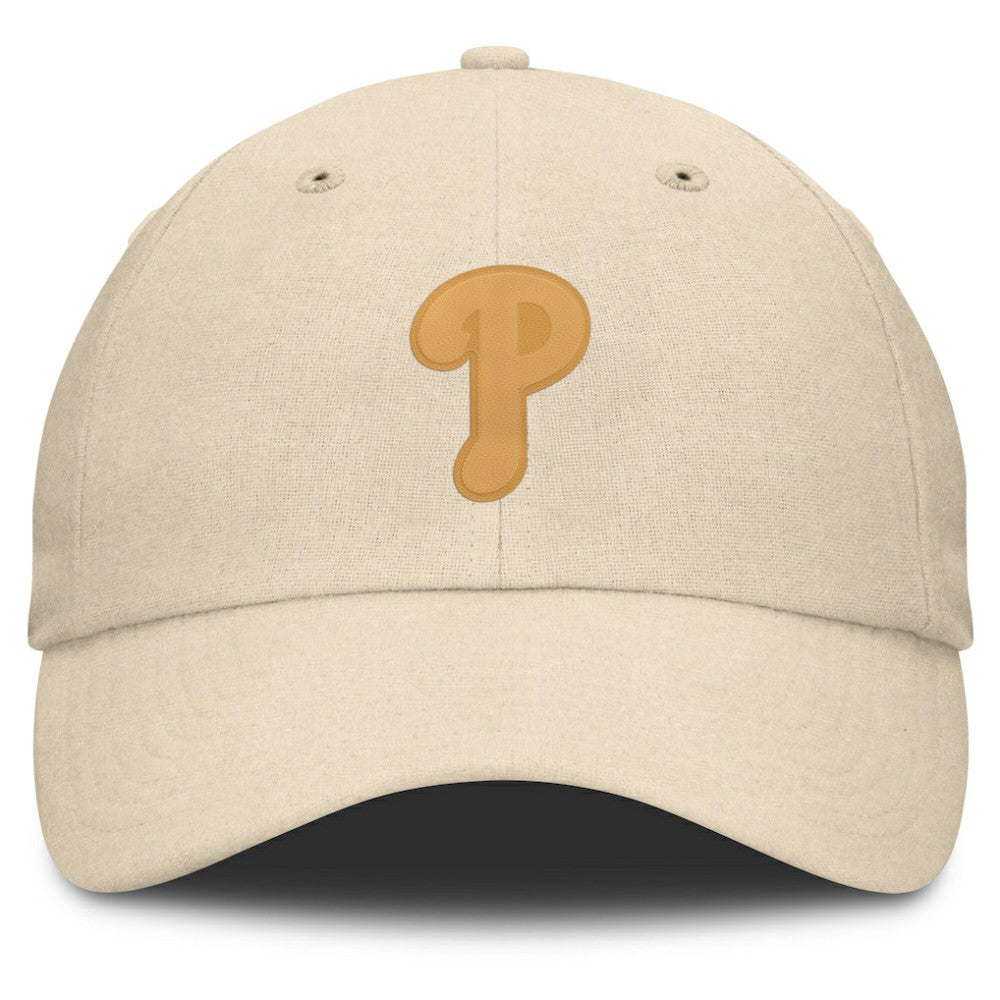 Philadelphia Phillies Fanatics Front Office Leather Patch Adjustable Hat - Cream Hats