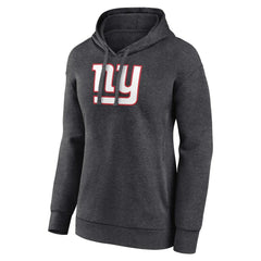 New York Giants Women's Primary Logo Pullover Hoodie - Charcoal Hoodies