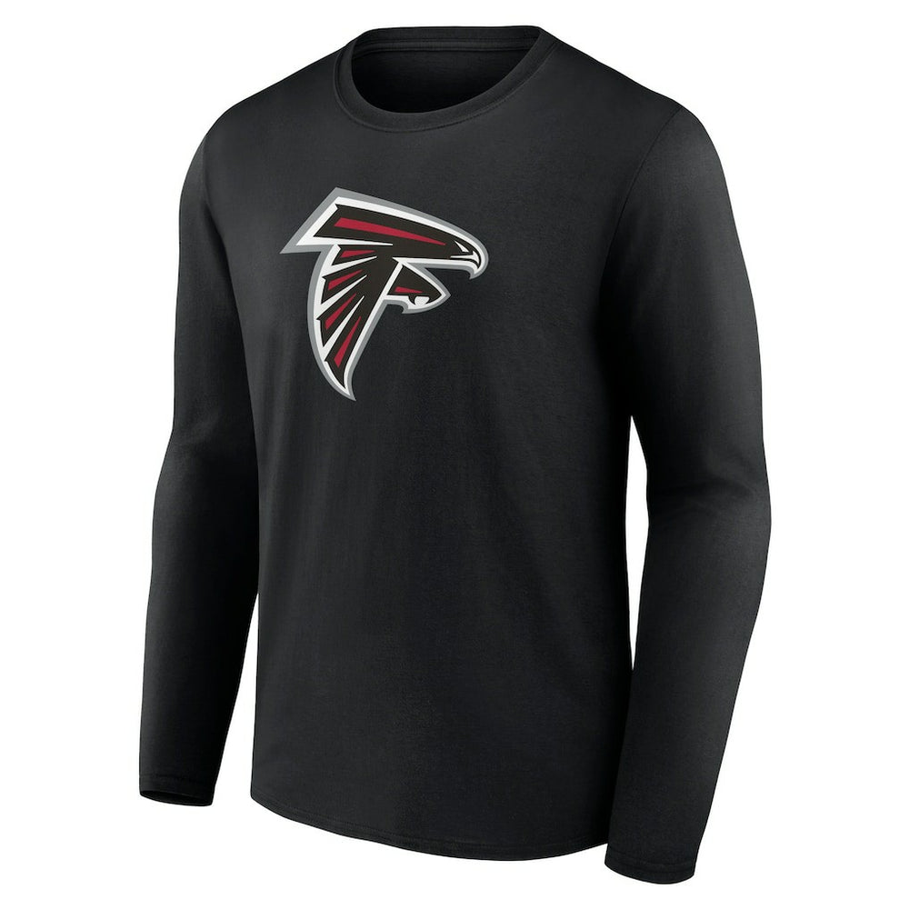 Atlanta Falcons Primary Logo Long Sleeve T-Shirt - Black T-shirts
