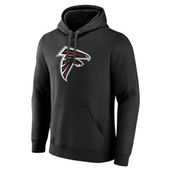 Atlanta Falcons Primary Logo Pullover Hoodie - Black Hoodies