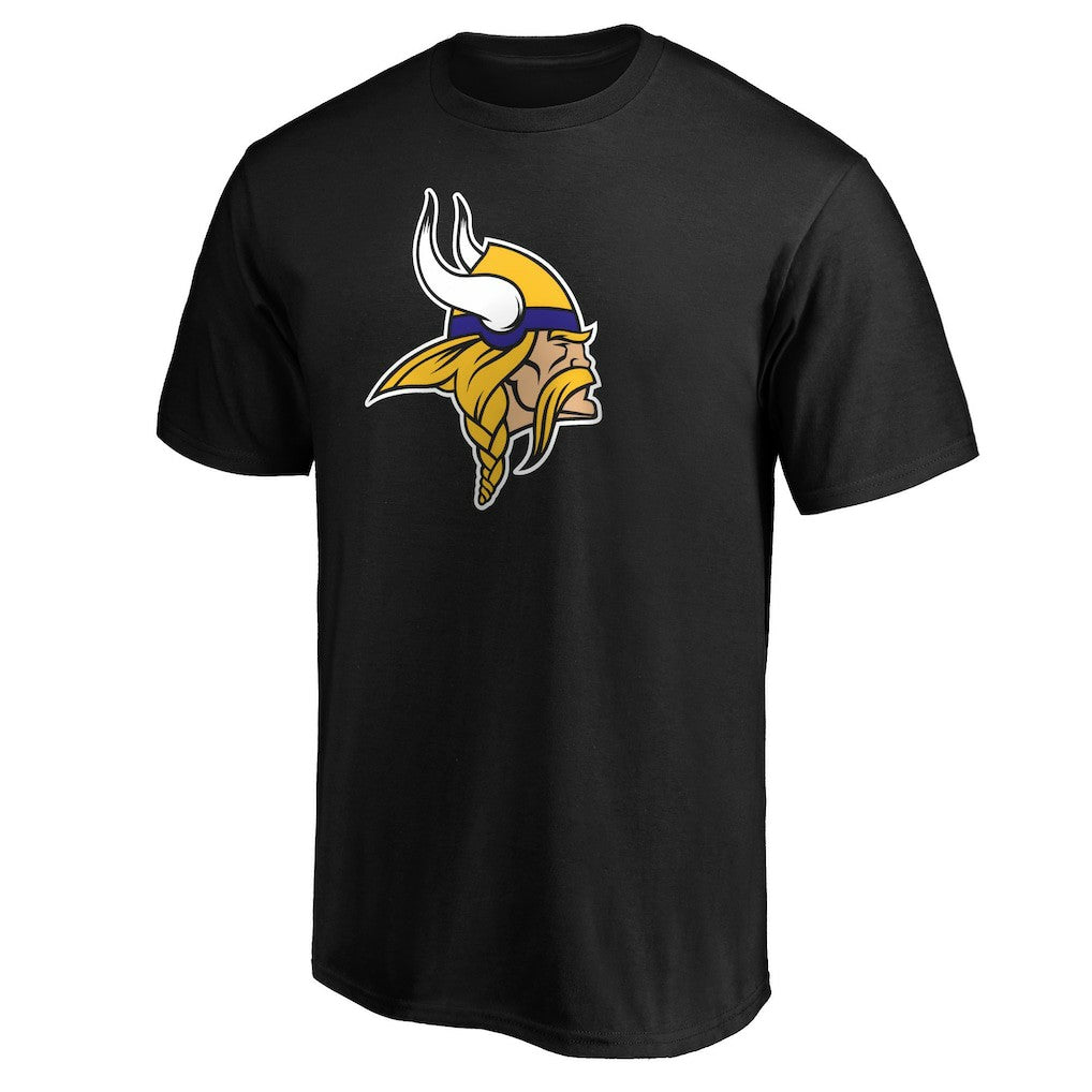 Minnesota Vikings Primary Logo T-Shirt - Black T-shirts