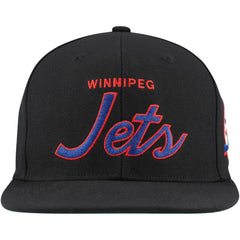 Winnipeg Jets Mitchell & Ness Core Team Script 2.0 Snapback Hat - Black | US 201212959