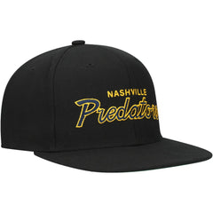 Nashville Predators Mitchell & Ness Core Team Script 2.0 Snapback Hat - Black | US 201212964