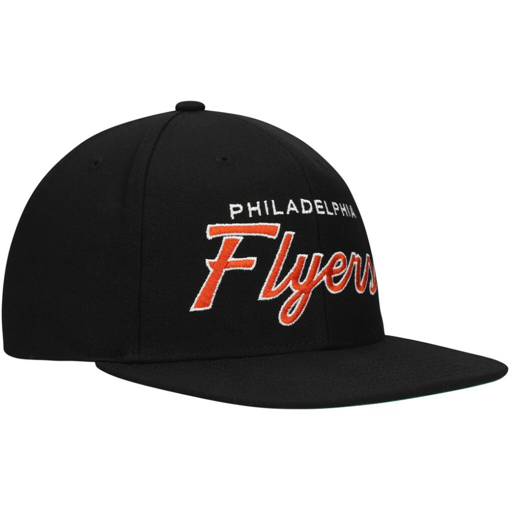 Philadelphia Flyers Mitchell & Ness Core Team Script 2.0 Snapback Hat - Black | US 201212969