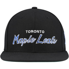Toronto Maple Leafs Mitchell & Ness Core Team Script 2.0 Snapback Hat - Black | US 201212975