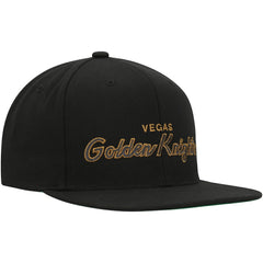 Vegas Golden Knights Mitchell & Ness Core Team Script 2.0 Snapback Hat - Black | US 201212977