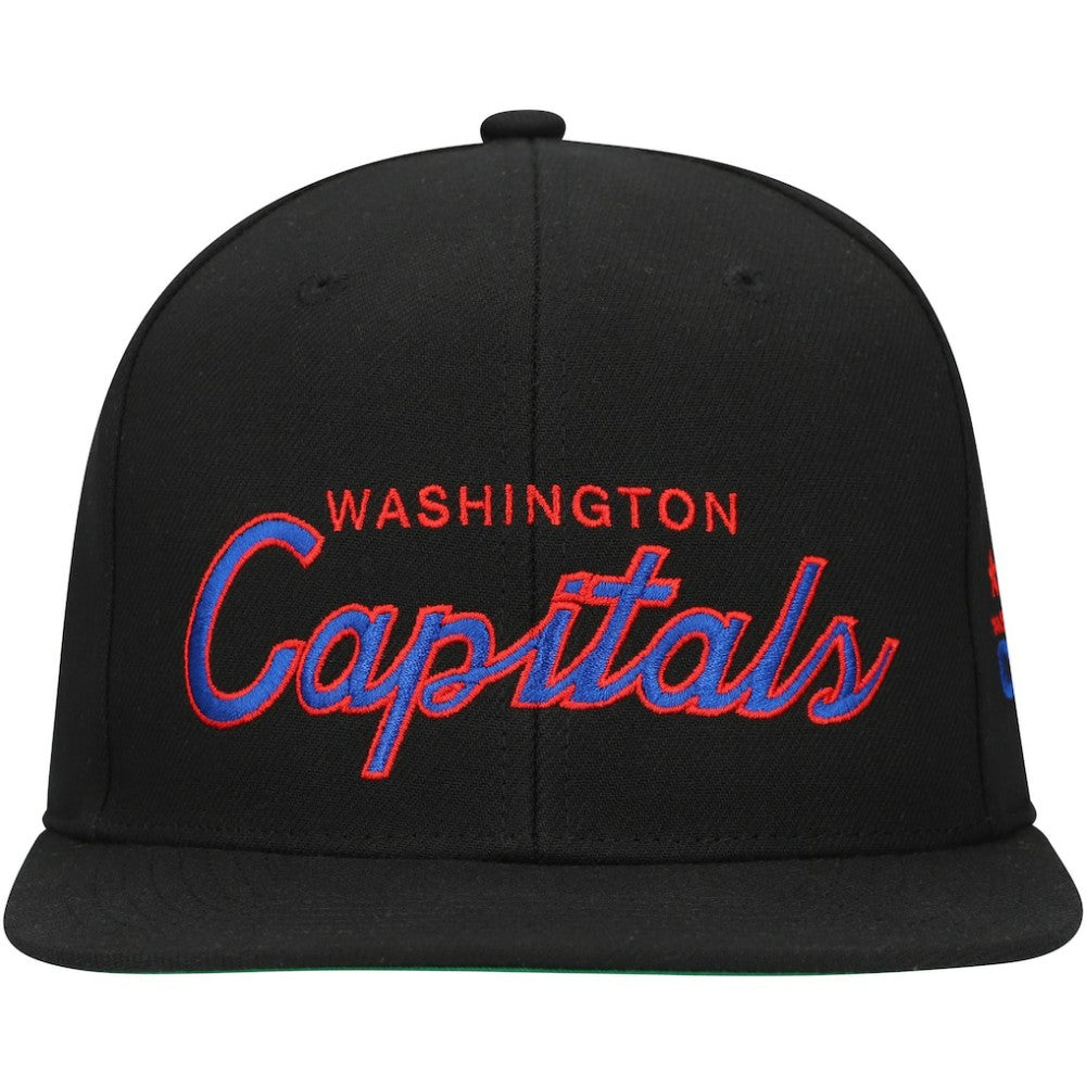 Washington Capitals Mitchell & Ness Core Team Script 2.0 Snapback Hat - Black | US 201212978