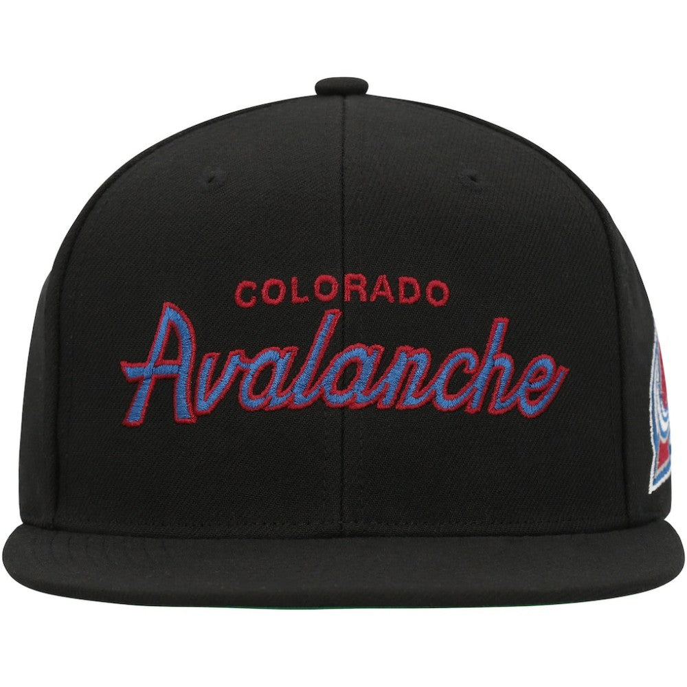 Colorado Avalanche Mitchell & Ness Core Team Script 2.0 Snapback Hat - Black | US 201212984
