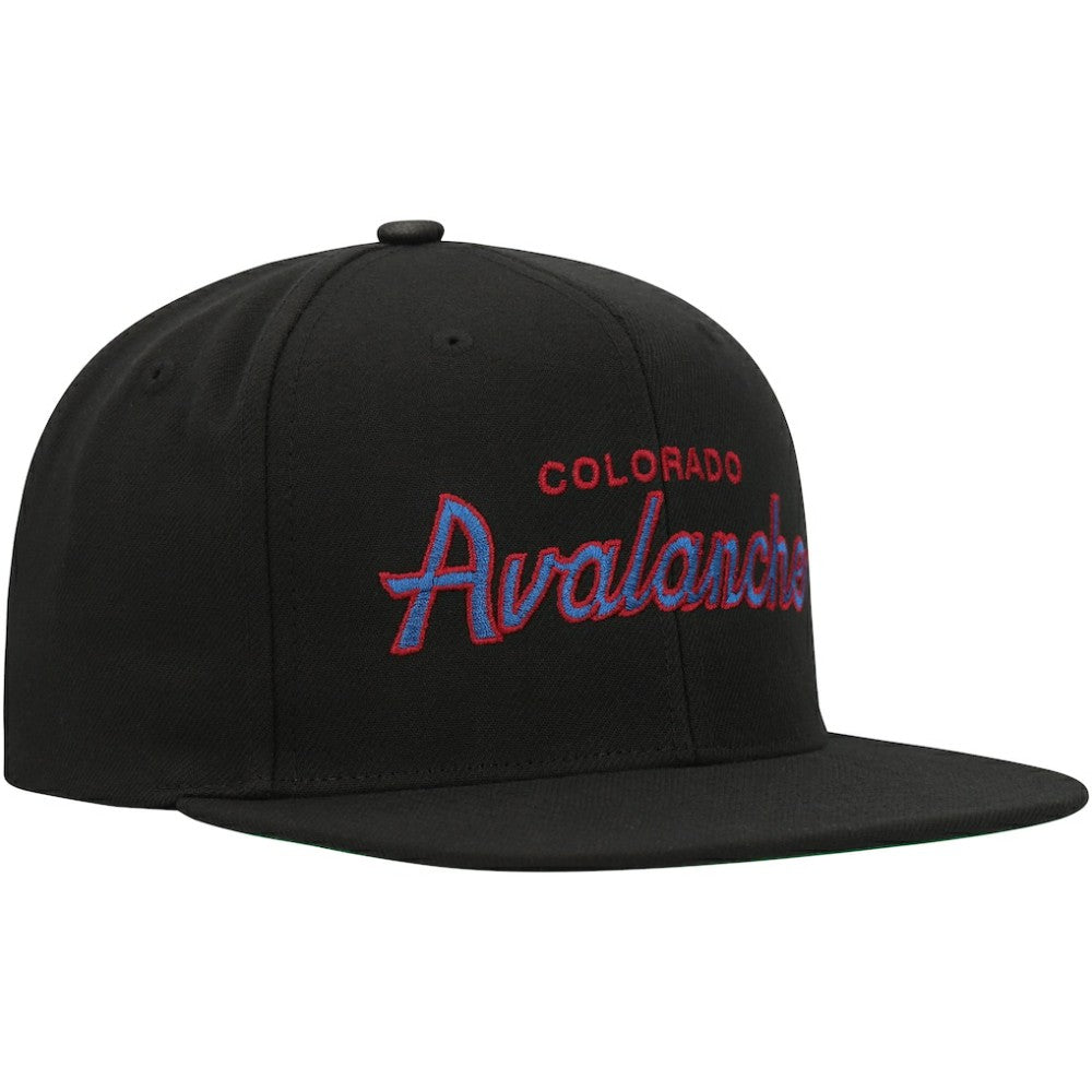 Colorado Avalanche Mitchell & Ness Core Team Script 2.0 Snapback Hat - Black | US 201212984