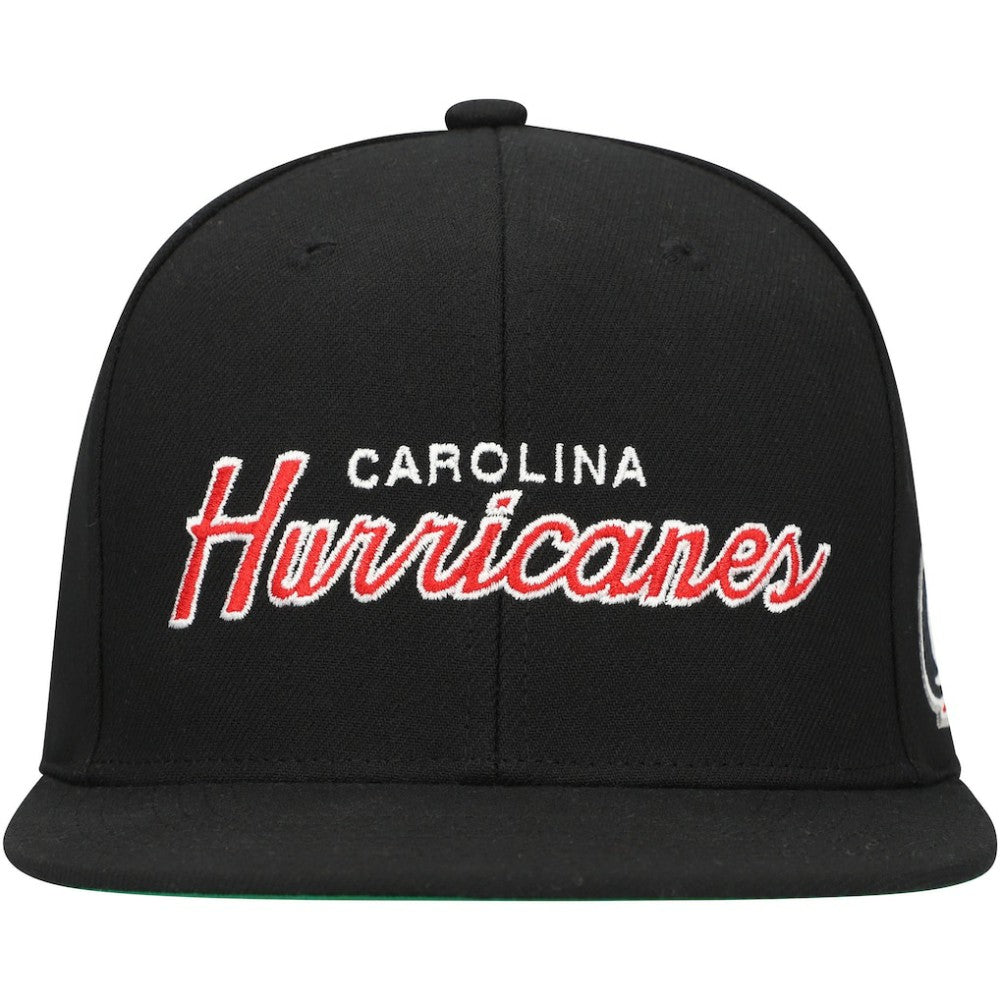 Carolina Hurricanes Mitchell & Ness Core Team Script 2.0 Snapback Hat - Black | US 201212986