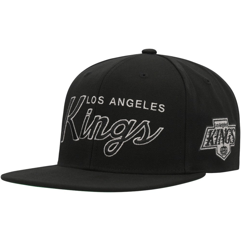Los Angeles Kings Mitchell & Ness Core Team Script 2.0 Snapback Hat - Black | US 201212990