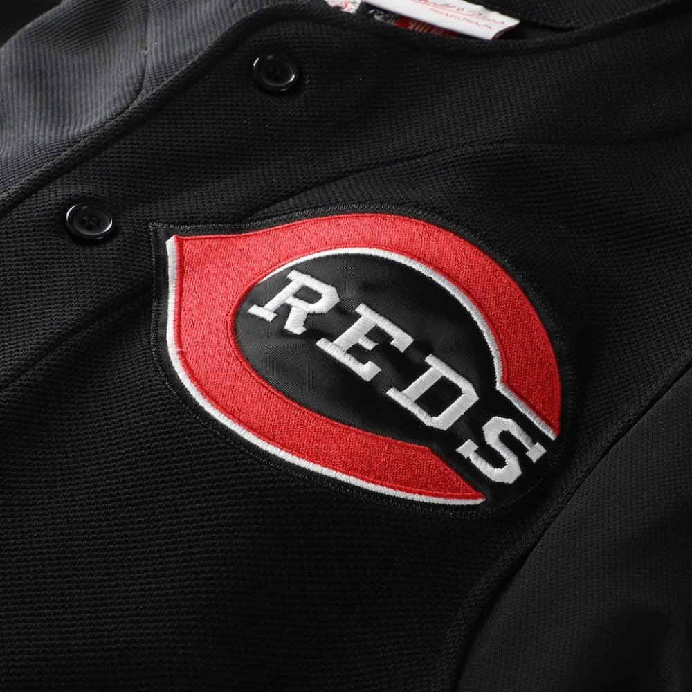 Ken Griffey Jr. Cincinnati Reds Mitchell & Ness Cooperstown Collection Authentic Mesh Batting Practice Jersey - Black Jerseys
