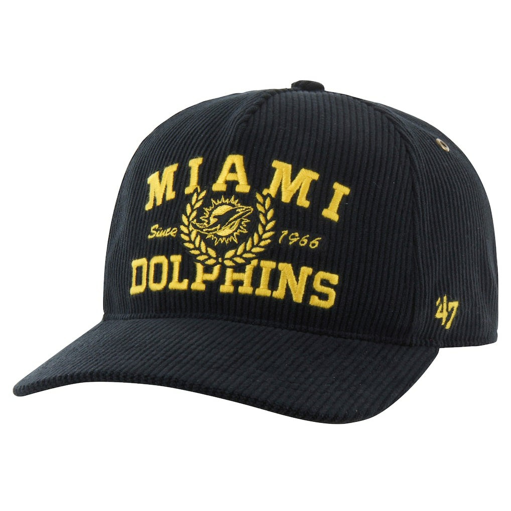 Miami Dolphins '47 Letterman Hitch Adjustable Hat - Black Hats