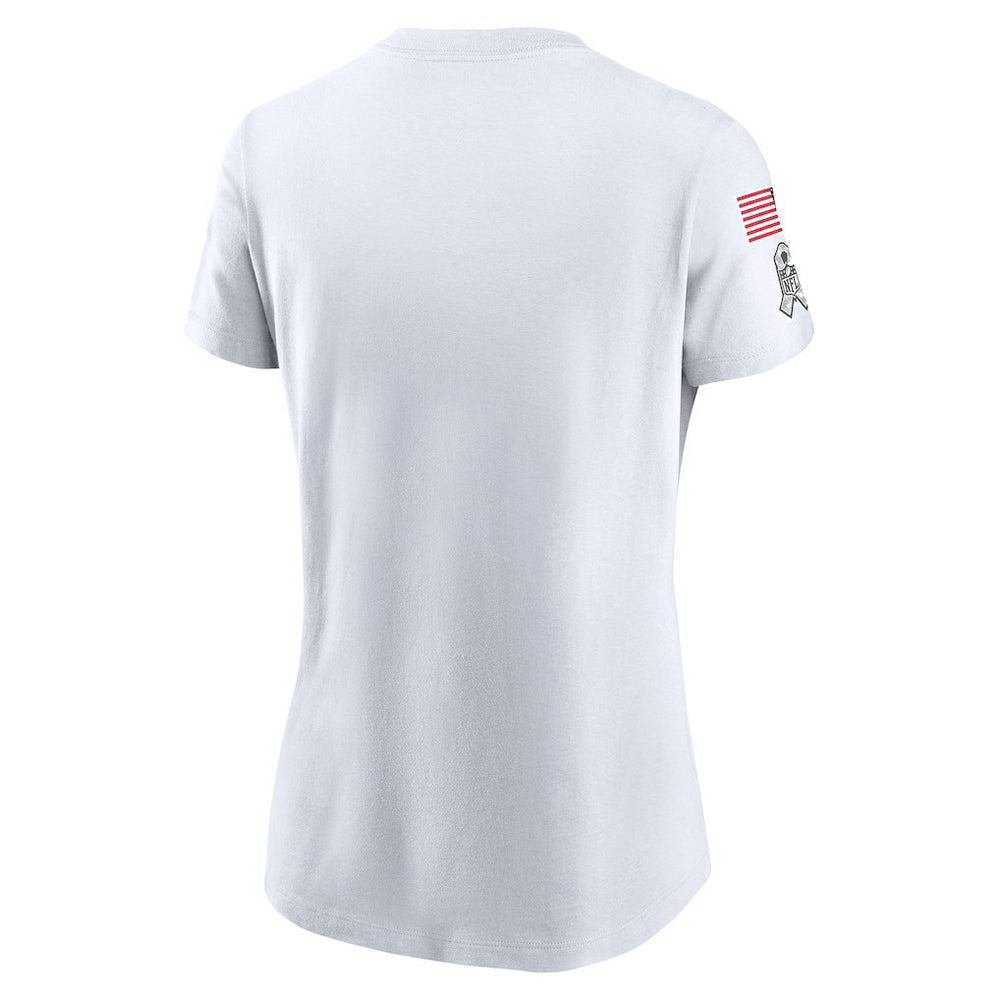 Las Vegas Raiders Women's 2024 Salute To Service Legend Performance T-Shirt - White T-shirts