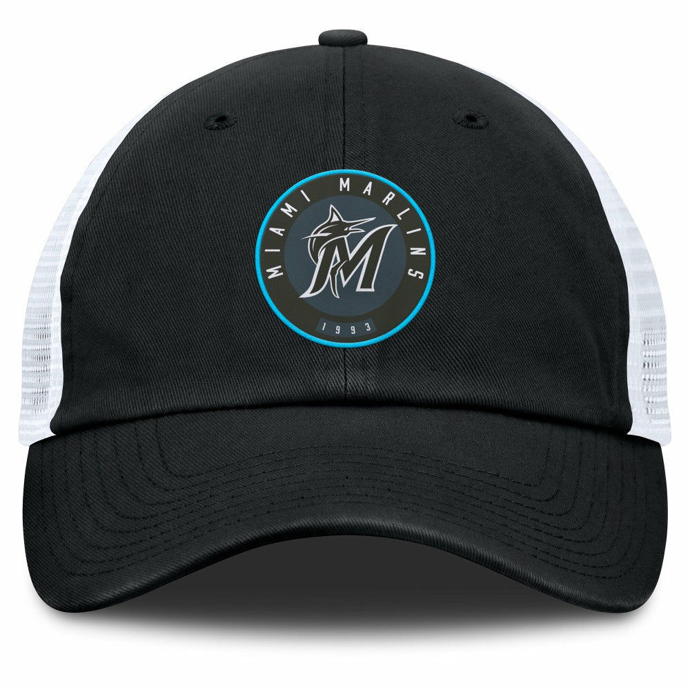 Miami Marlins Fanatics Averies Adjustable Hat - Black/White Hats