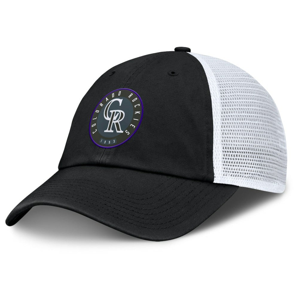 Colorado Rockies Fanatics Averies Adjustable Hat - Black/White Hats