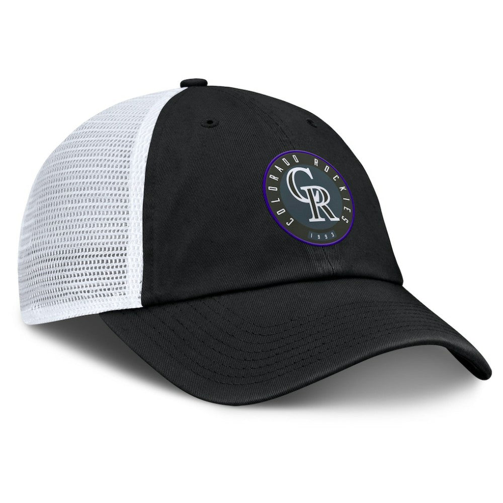 Colorado Rockies Fanatics Averies Adjustable Hat - Black/White Hats