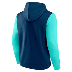 Seattle Kraken Logo Athletic Deliver Fleece Pullover Hoodie - Navy | US 201230184