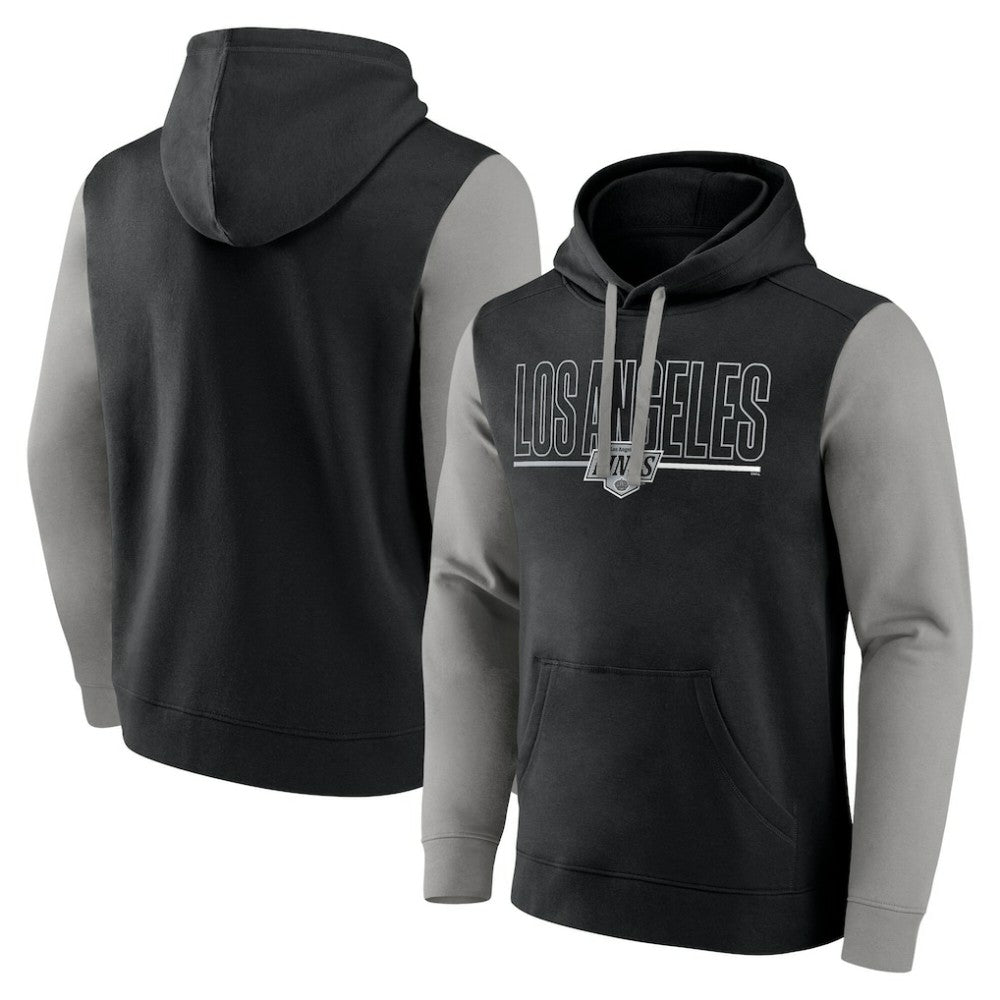 Los Angeles Kings Logo Athletic Deliver Fleece Pullover Hoodie - Black | US 201230185