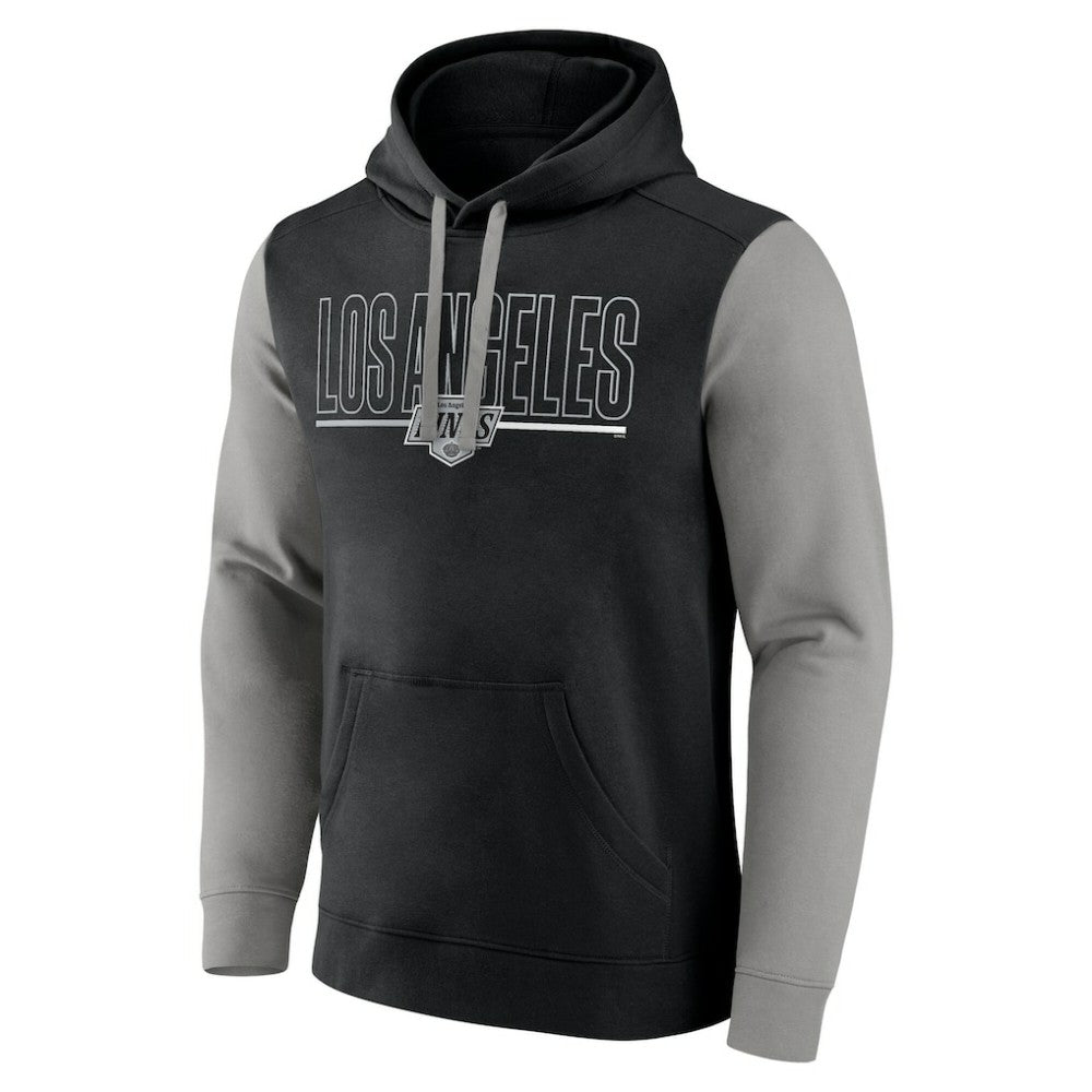 Los Angeles Kings Logo Athletic Deliver Fleece Pullover Hoodie - Black | US 201230185