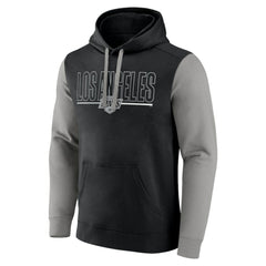 Los Angeles Kings Logo Athletic Deliver Fleece Pullover Hoodie - Black | US 201230185