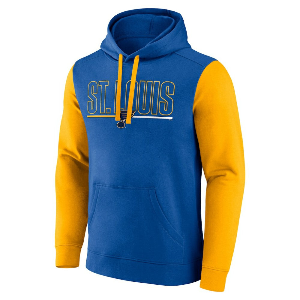 St. Louis Blues Logo Athletic Deliver Fleece Pullover Hoodie - Blue | US 201230188