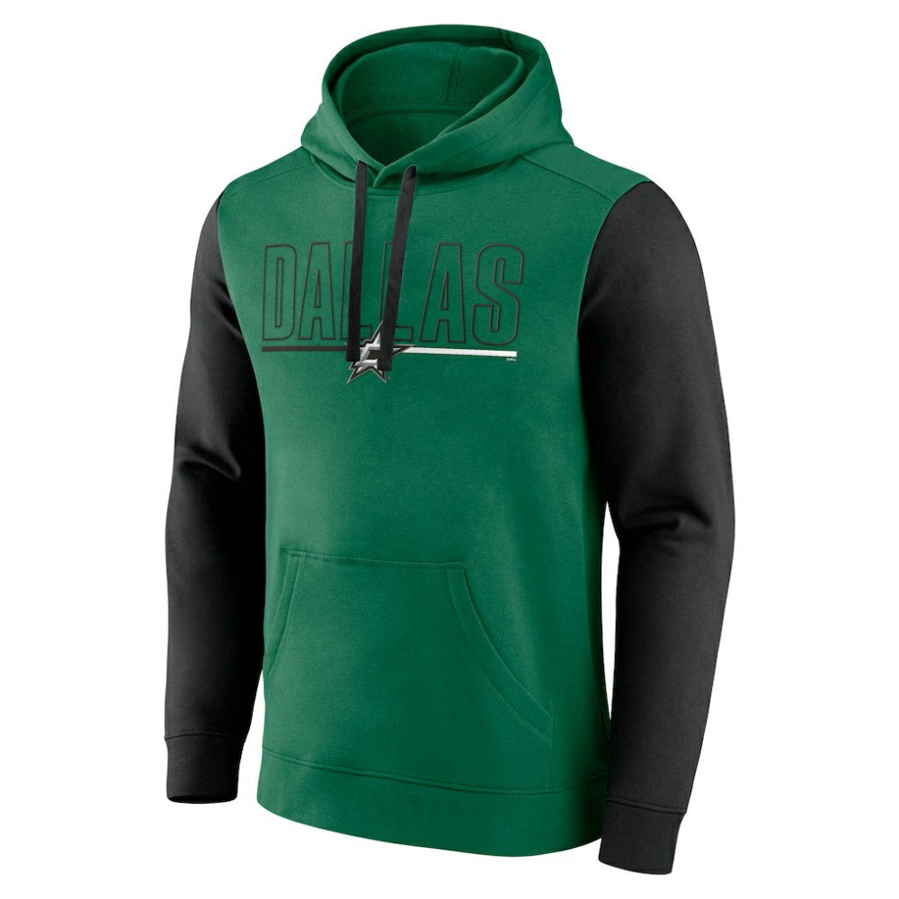 Dallas Stars Logo Athletic Deliver Fleece Pullover Hoodie - Kelly Green | US 201230190
