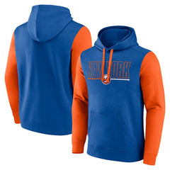 New York Islanders Logo Athletic Deliver Fleece Pullover Hoodie - Royal | US 201230193