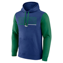 Vancouver Canucks Logo Athletic Deliver Fleece Pullover Hoodie - Blue | US 201230197