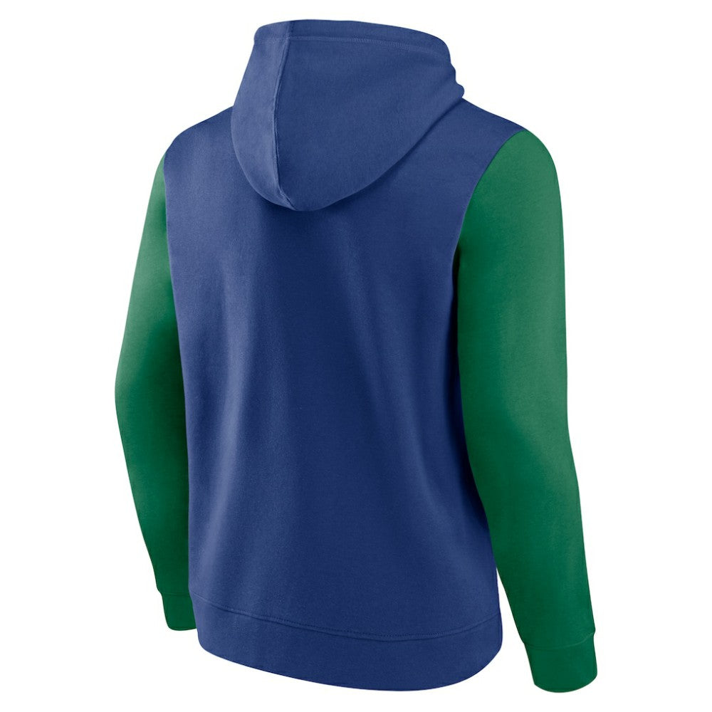 Vancouver Canucks Logo Athletic Deliver Fleece Pullover Hoodie - Blue | US 201230197
