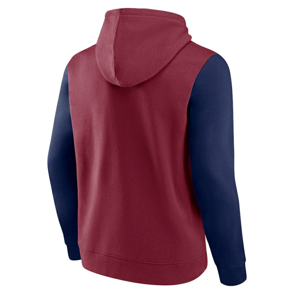 Colorado Avalanche Logo Athletic Deliver Fleece Pullover Hoodie - Burgundy | US 201230198