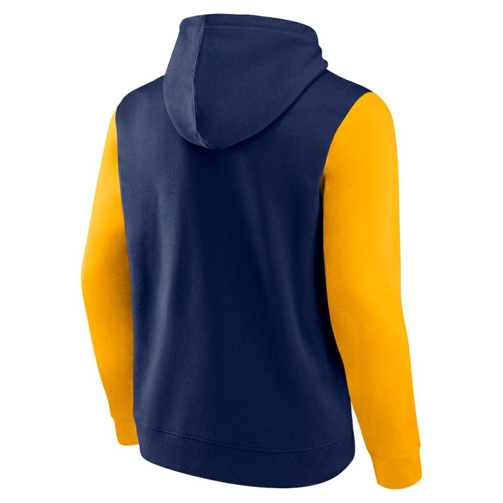 Nashville Predators Logo Athletic Deliver Fleece Pullover Hoodie - Navy | US 201230206