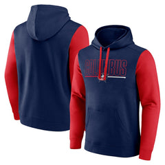 Columbus Blue Jackets Logo Athletic Deliver Fleece Pullover Hoodie - Navy | US 201230207