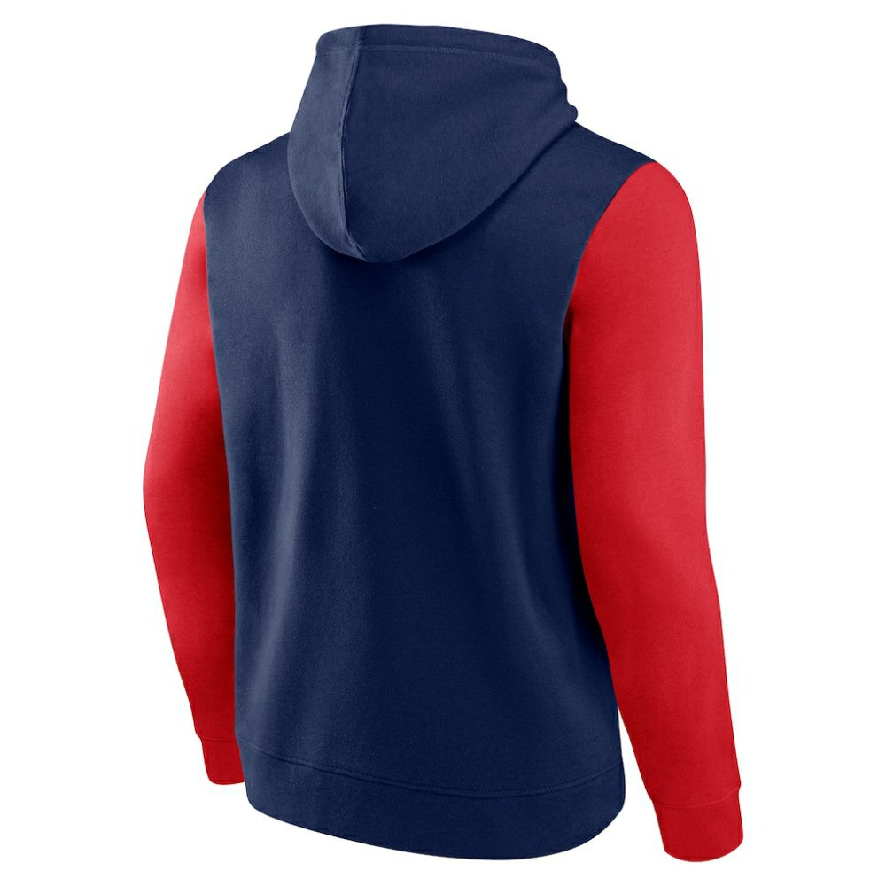 Columbus Blue Jackets Logo Athletic Deliver Fleece Pullover Hoodie - Navy | US 201230207