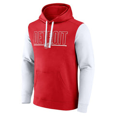 Detroit Red Wings Logo Athletic Deliver Fleece Pullover Hoodie - Red | US 201230210